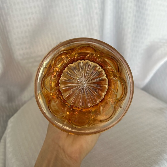 Jack in the Pulpit Marigold Morning Glory Carnival Glass Vase by Imperial Glass - Picture 10 of 16